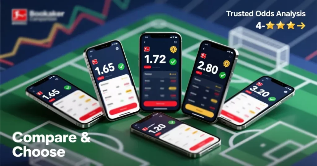 Bundesliga Wettanbieter Vergleich 2025 - Professioneller Test und Vergleich der besten Buchmacher für Bundesliga Wetten