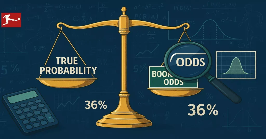 Value Betting Bundesliga - Mathematischer Ansatz zur Erkennung profitabler Fehlbewertungen mit Expected Value Berechnung